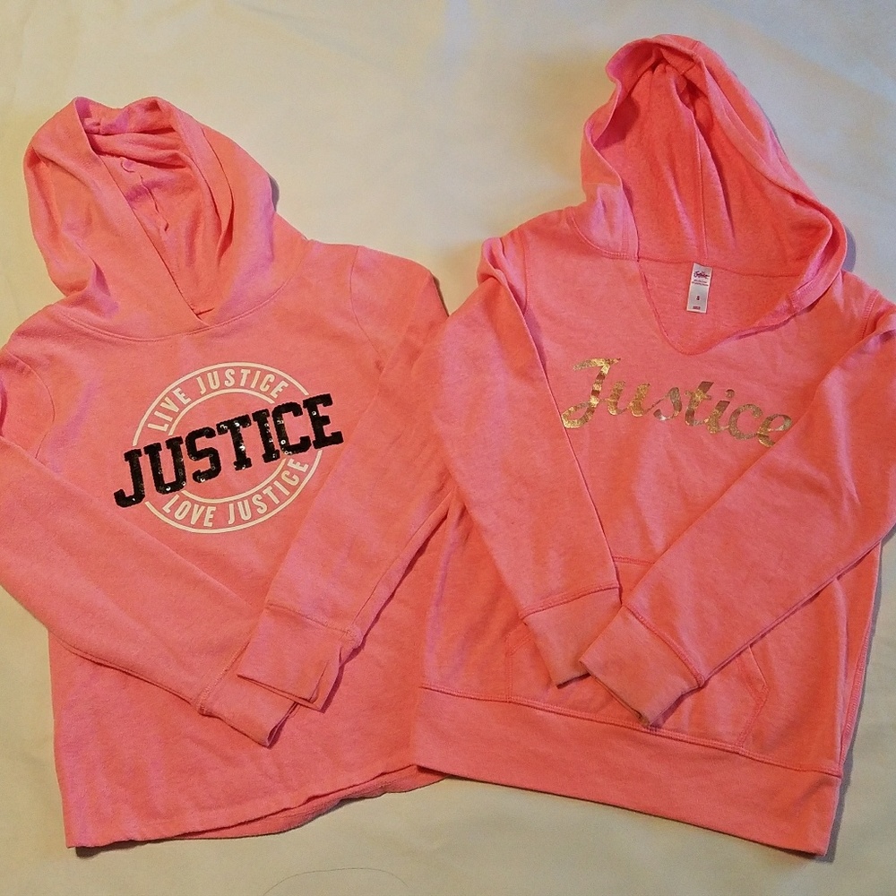Justice hoodies